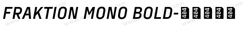 FRAKTION MONO BOLD字体转换